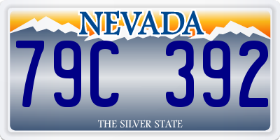 NV license plate 79C392