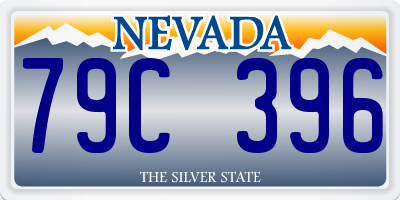 NV license plate 79C396