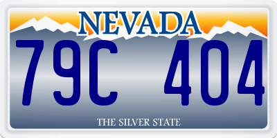 NV license plate 79C404
