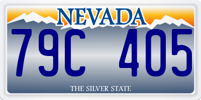 NV license plate 79C405