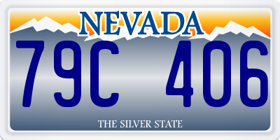 NV license plate 79C406