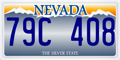 NV license plate 79C408