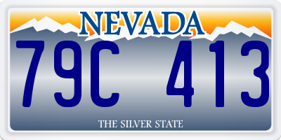 NV license plate 79C413