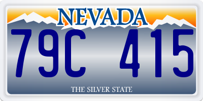 NV license plate 79C415
