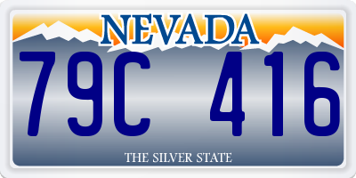 NV license plate 79C416