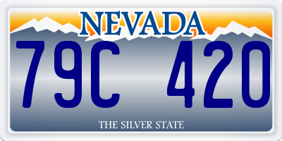 NV license plate 79C420