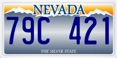 NV license plate 79C421