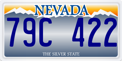 NV license plate 79C422