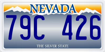 NV license plate 79C426