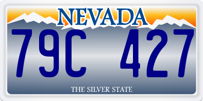 NV license plate 79C427