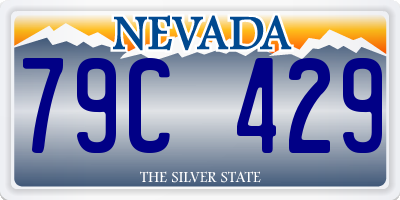 NV license plate 79C429