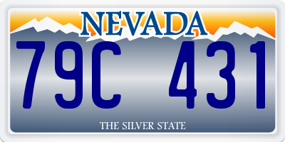 NV license plate 79C431