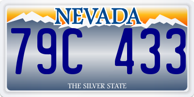 NV license plate 79C433