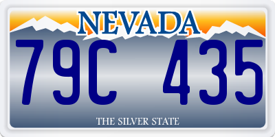 NV license plate 79C435