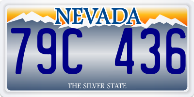 NV license plate 79C436