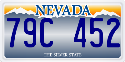 NV license plate 79C452