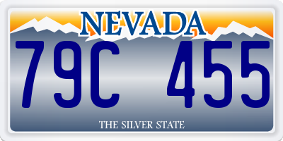 NV license plate 79C455