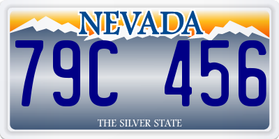 NV license plate 79C456