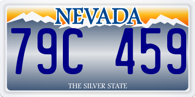 NV license plate 79C459