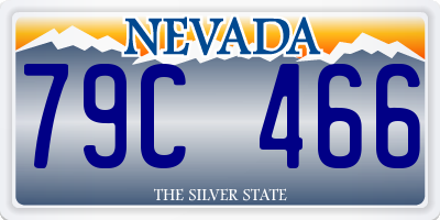 NV license plate 79C466