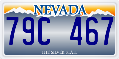 NV license plate 79C467