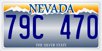 NV license plate 79C470