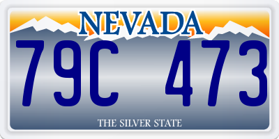 NV license plate 79C473