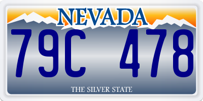 NV license plate 79C478