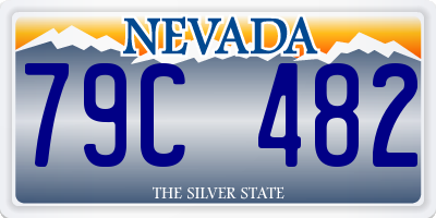 NV license plate 79C482