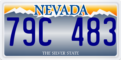 NV license plate 79C483