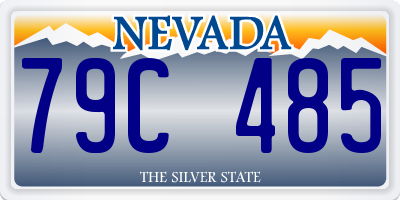 NV license plate 79C485
