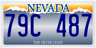 NV license plate 79C487