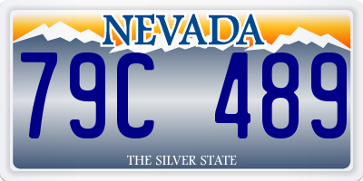NV license plate 79C489