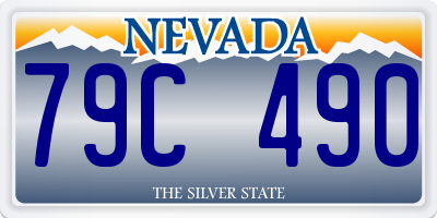 NV license plate 79C490