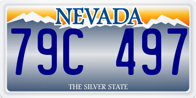 NV license plate 79C497