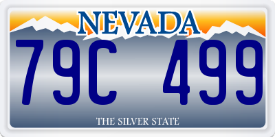 NV license plate 79C499