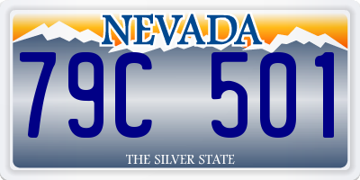 NV license plate 79C501