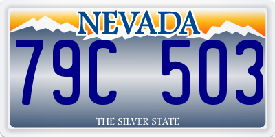 NV license plate 79C503