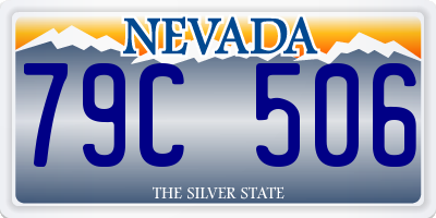 NV license plate 79C506