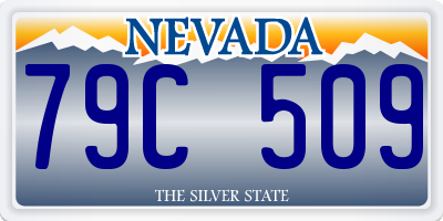 NV license plate 79C509