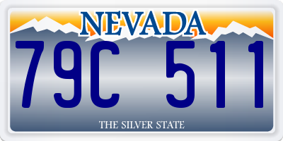 NV license plate 79C511