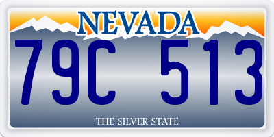 NV license plate 79C513