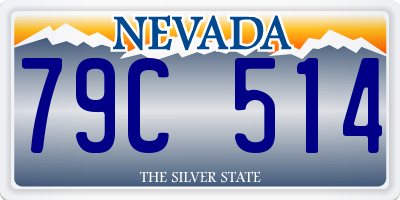 NV license plate 79C514