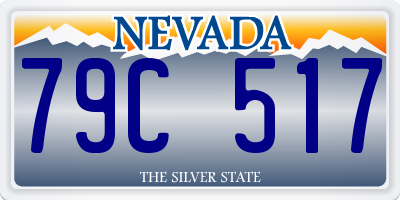 NV license plate 79C517