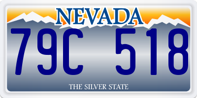 NV license plate 79C518