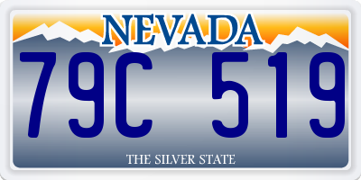 NV license plate 79C519