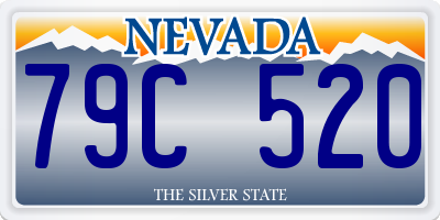 NV license plate 79C520