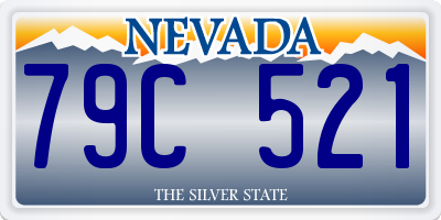 NV license plate 79C521