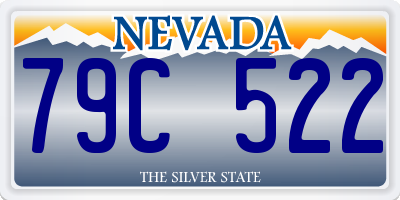 NV license plate 79C522