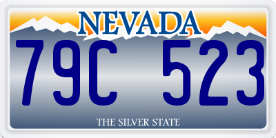 NV license plate 79C523